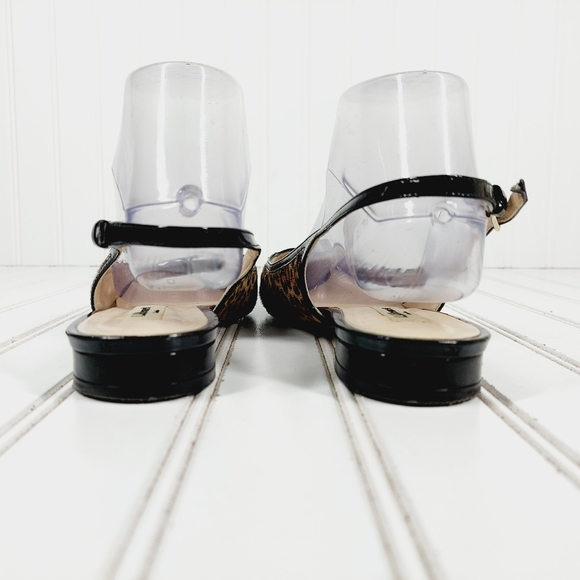 L.K. Bennet Leopard Print Maira Pointed Toe Slingbacks F606 - Picture 6 of 12